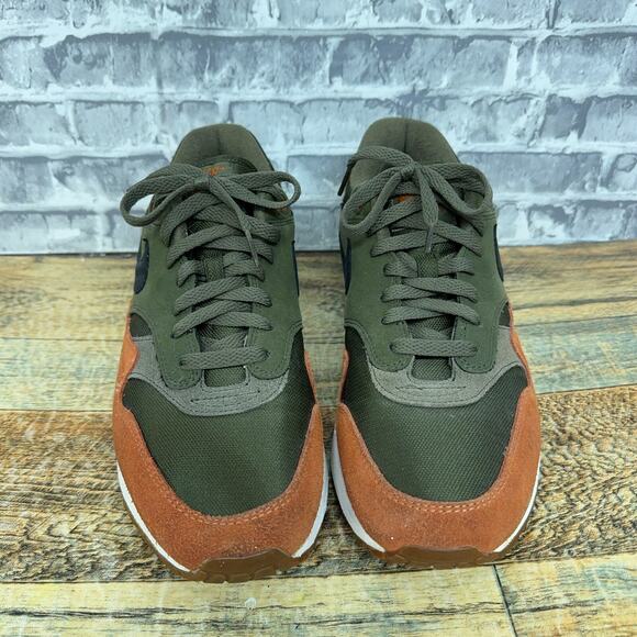 Nike Air Max 1 Olive Canvas Russet Green Orange AH8145-301 Mens Size 10 2018 - Picture 5 of 11